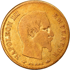 Moneta, Francia, Napoleon III, Napoléon III, 10 Francs, 1857, Paris, MB, Oro