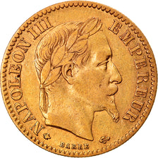 Moneta, Francja, Napoleon III, Napoléon III, 10 Francs, 1863, Paris, EF(40-45)