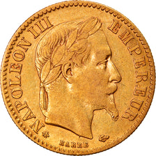 Moneta, Francja, Napoleon III, Napoléon III, 10 Francs, 1864, Paris, EF(40-45)