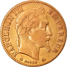 Moneta, Francja, Napoleon III, Napoléon III, 10 Francs, 1867, Paris, EF(40-45)