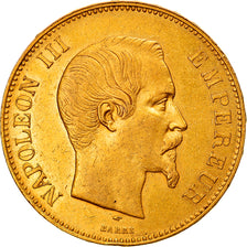 Moneda, Francia, Napoleon III, 100 Francs, 1857, Paris, MBC, Oro, KM:786.1