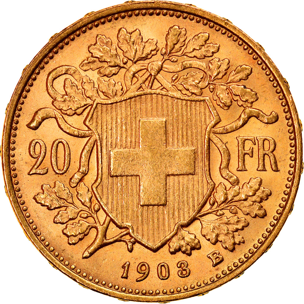Moneda, Suiza, 20 Francs, 1903, Bern, EBC, Oro, KM:35.1