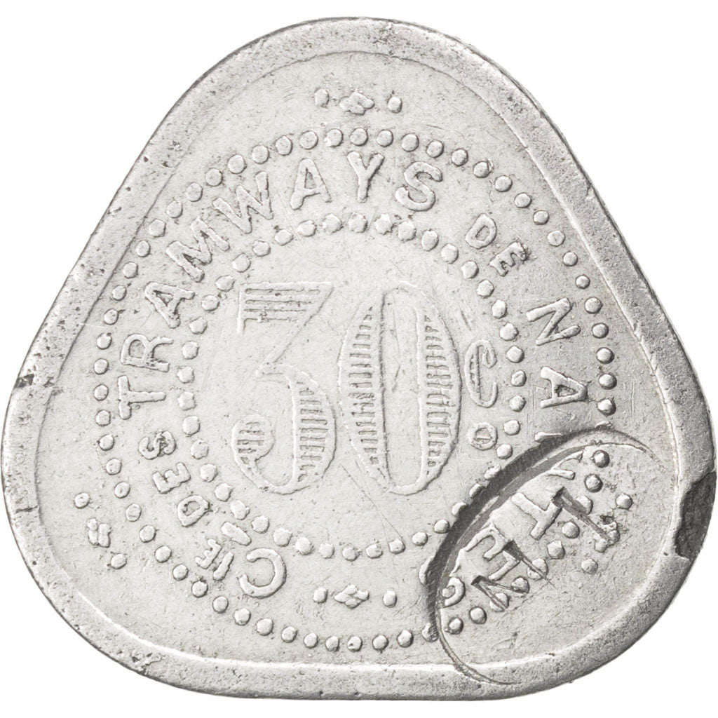 France, 30 Centimes, EF(40-45), Aluminium, Elie #30.4, 1.00