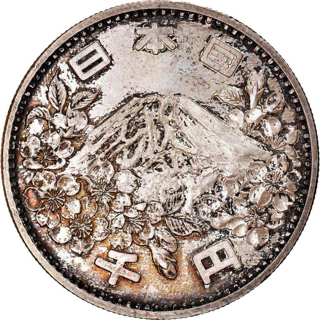 Coin, Japan, Hirohito, 1000 Yen, 1964, Tokyo, MS(60-62), Silver, KM:80