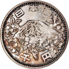 Coin, Japan, Hirohito, 1000 Yen, 1964, Tokyo, MS(60-62), Silver, KM:80