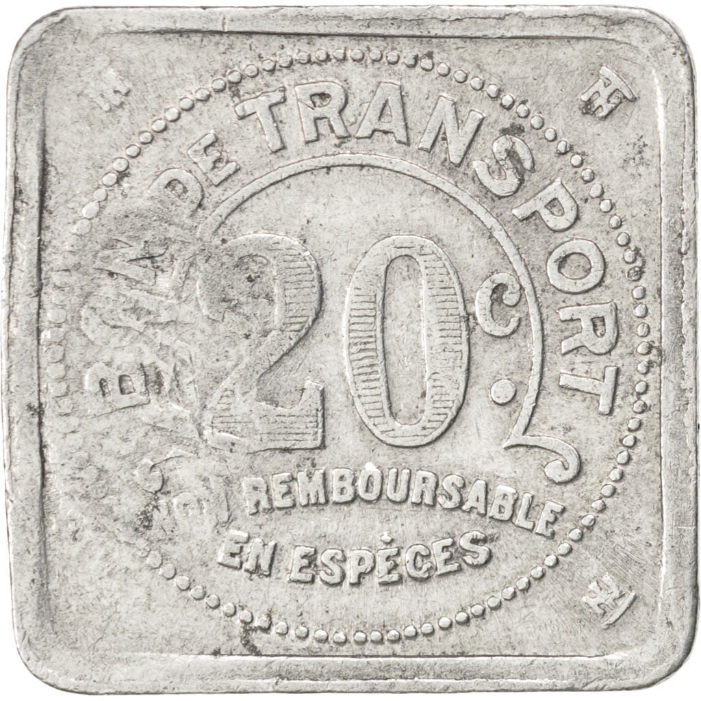 France, 20 Centimes, EF(40-45), Aluminium, Elie #30.3, 1.97