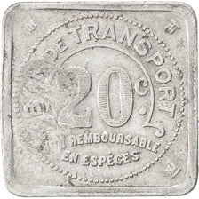 France, 20 Centimes, EF(40-45), Aluminium, Elie #30.3, 1.97