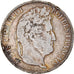 Moneda, Francia, Louis-Philippe, 5 Francs, 1843, Bordeaux, BC+, Plata, KM:749.7