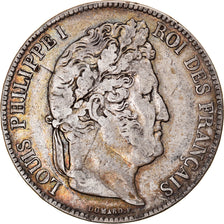 Münze, Frankreich, Louis-Philippe, 5 Francs, 1835, Strasbourg, S+, Silber