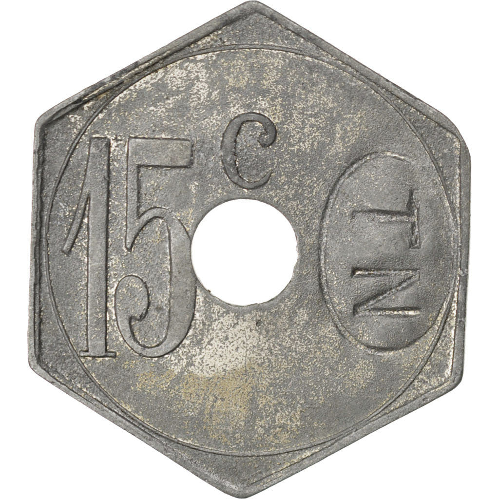 Coin, France, 15 Centimes, EF(40-45), Zinc, Elie:75.3