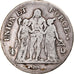 Moneta, Francja, Union et Force, 5 Francs, AN 7, Paris, VF(30-35), Srebro