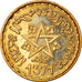 Moeda, Marrocos, 10 Francs, 1371/1952, Paris, ENSAIO, MS(64), Alumínio-Bronze
