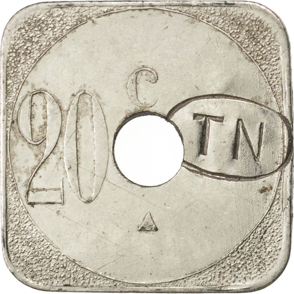 France, 20 Centimes, EF(40-45), Zinc, Elie #75.4, 4.01