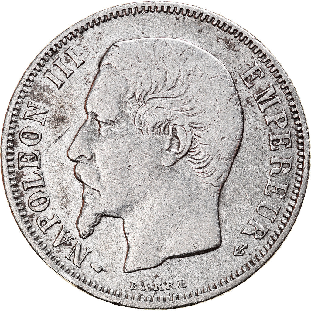 Munten, Frankrijk, Napoleon III, Napoléon III, Franc, 1860, Paris, FR, Zilver