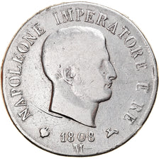 Moneta, STATI ITALIANI, KINGDOM OF NAPOLEON, Napoleon I, 5 Lire, 1808, Milan