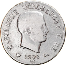 Munten, Italiaanse staten, KINGDOM OF NAPOLEON, Napoleon I, 5 Lire, 1808, Milan