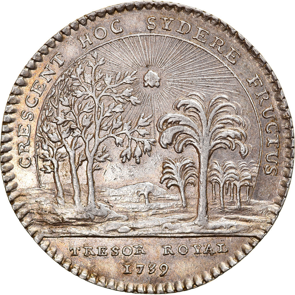 France, Token, Louis XV, Trésor Royal, History, 1739, Duvivier, AU(55-58)