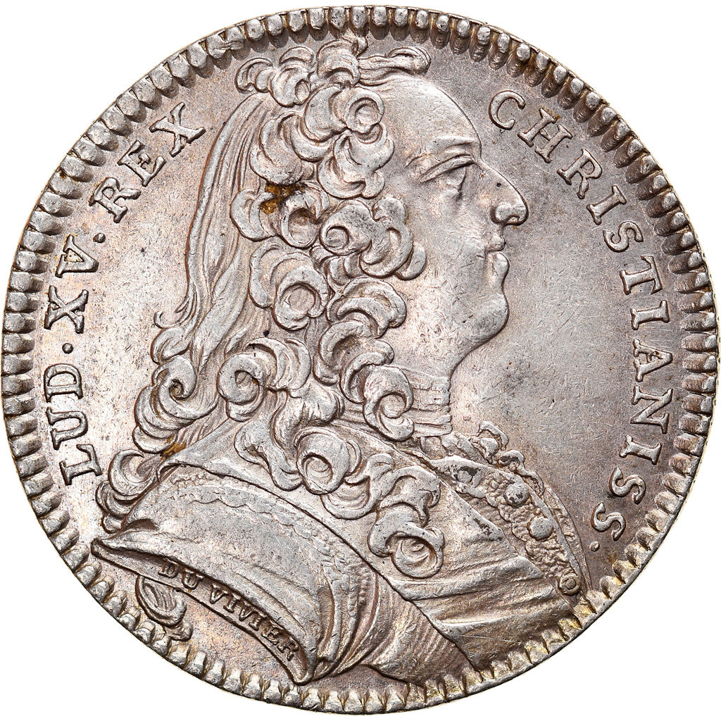 Frankreich, Token, Royal, Louis XV, Trésor Royal, 1738, Duvivier, SS+, Silber