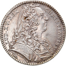 França, Token, Monarquia, Luís XV, Trésor Royal, 1738, Duvivier, AU(50-53)