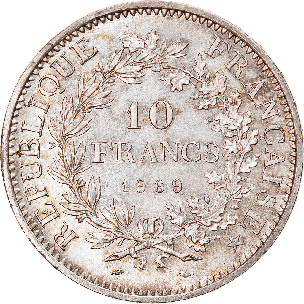 Coin, France, Hercule, 10 Francs, 1969, Paris, MS(60-62), Silver, KM:932