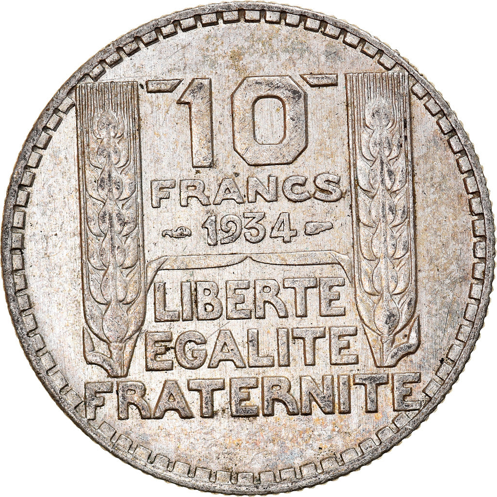Monnaie, France, Turin, 10 Francs, 1934, Paris, SUP, Argent, Gadoury:801, KM:878