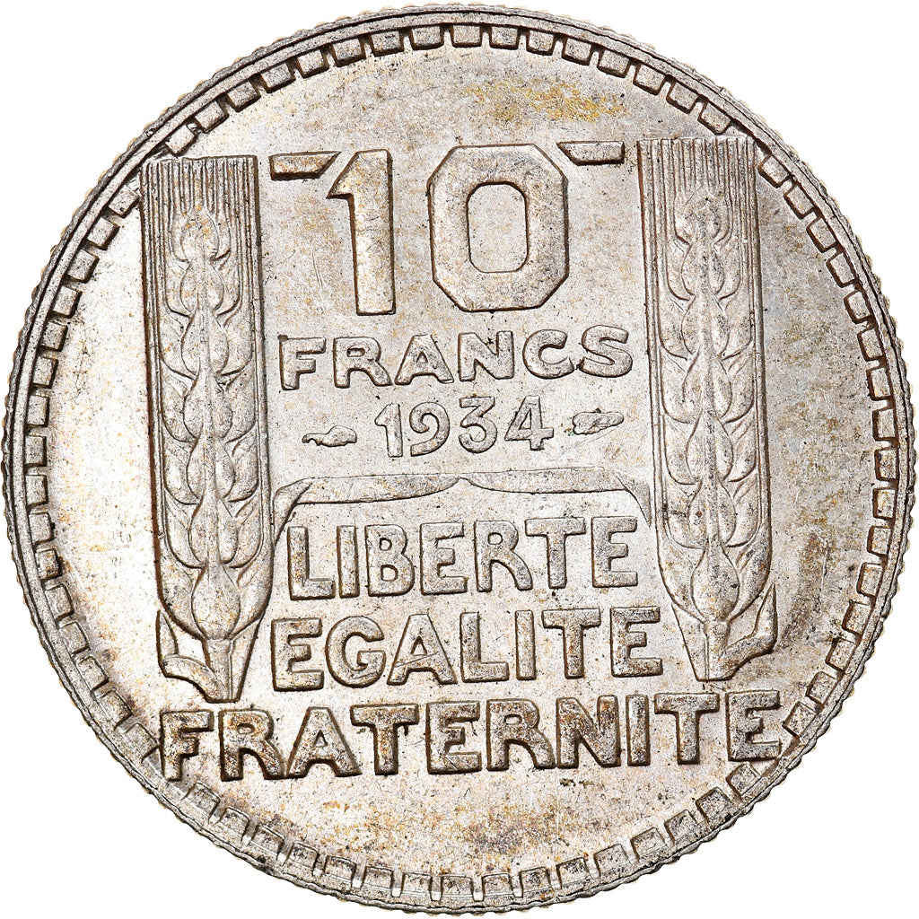 Münze, Frankreich, Turin, 10 Francs, 1934, Paris, VZ, Silber, KM:878