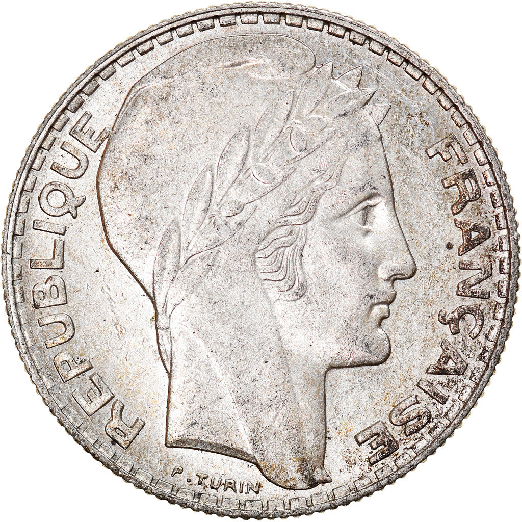 Coin, France, Turin, 10 Francs, 1939, Paris, AU(55-58), Silver, KM:878