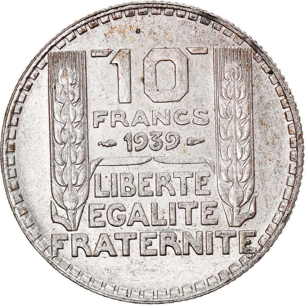 Coin, France, Turin, 10 Francs, 1939, Paris, AU(55-58), Silver, KM:878