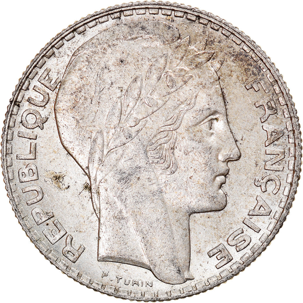 Moneda, Francia, Turin, 10 Francs, 1939, Paris, EBC, Plata, KM:878, Gadoury:801