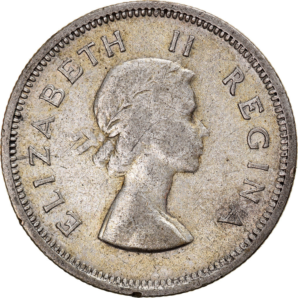 Coin, South Africa, Elizabeth II, Shilling, 1953, Pretoria, EF(40-45), Silver