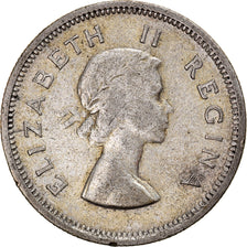 Coin, South Africa, Elizabeth II, Shilling, 1953, Pretoria, EF(40-45), Silver