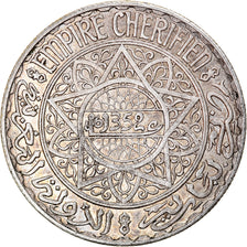Coin, Morocco, Mohammed V, 20 Francs, 1933, Paris, AU(50-53), Silver, KM:39