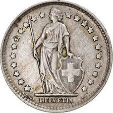 Moneda, Suiza, Franc, 1945, BC+, Plata, KM:24