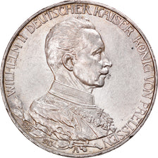Moeda, Estados Alemães, PRUSSIA, Wilhelm II, 3 Mark, 1913, Berlin, AU(55-58)