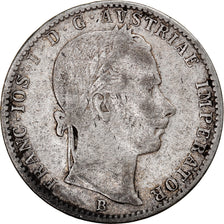 Moneta, Austria, Franz Joseph I, 1/4 Florin, 1860, Kremnitz, BB, Argento