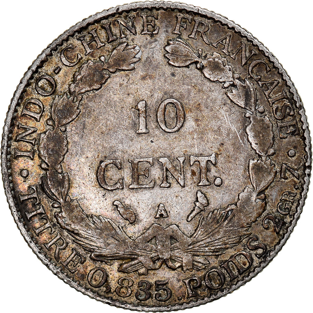 Coin, FRENCH INDO-CHINA, 10 Cents, 1900, Paris, VF(30-35), Silver, KM:9