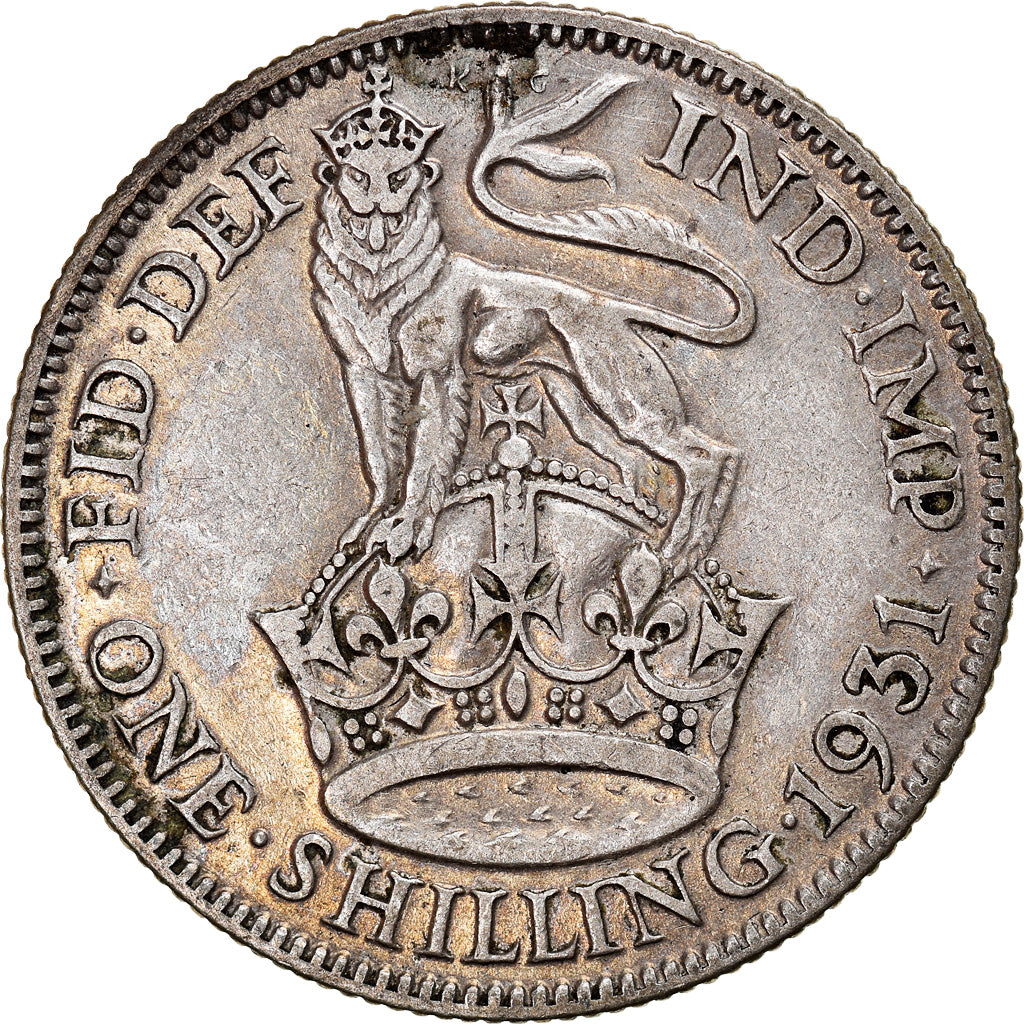 Coin, Great Britain, George V, Shilling, 1931, VF(30-35), Silver, KM:833