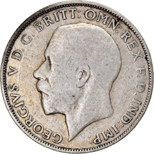 Moneda, Gran Bretaña, George V, Florin, Two Shillings, 1924, BC+, Plata