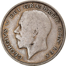 Coin, Great Britain, George V, 1/2 Crown, 1921, VF(20-25), Silver, KM:818.1a