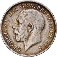 Coin, Great Britain, George V, 6 Pence, 1918, EF(40-45), Silver, KM:815