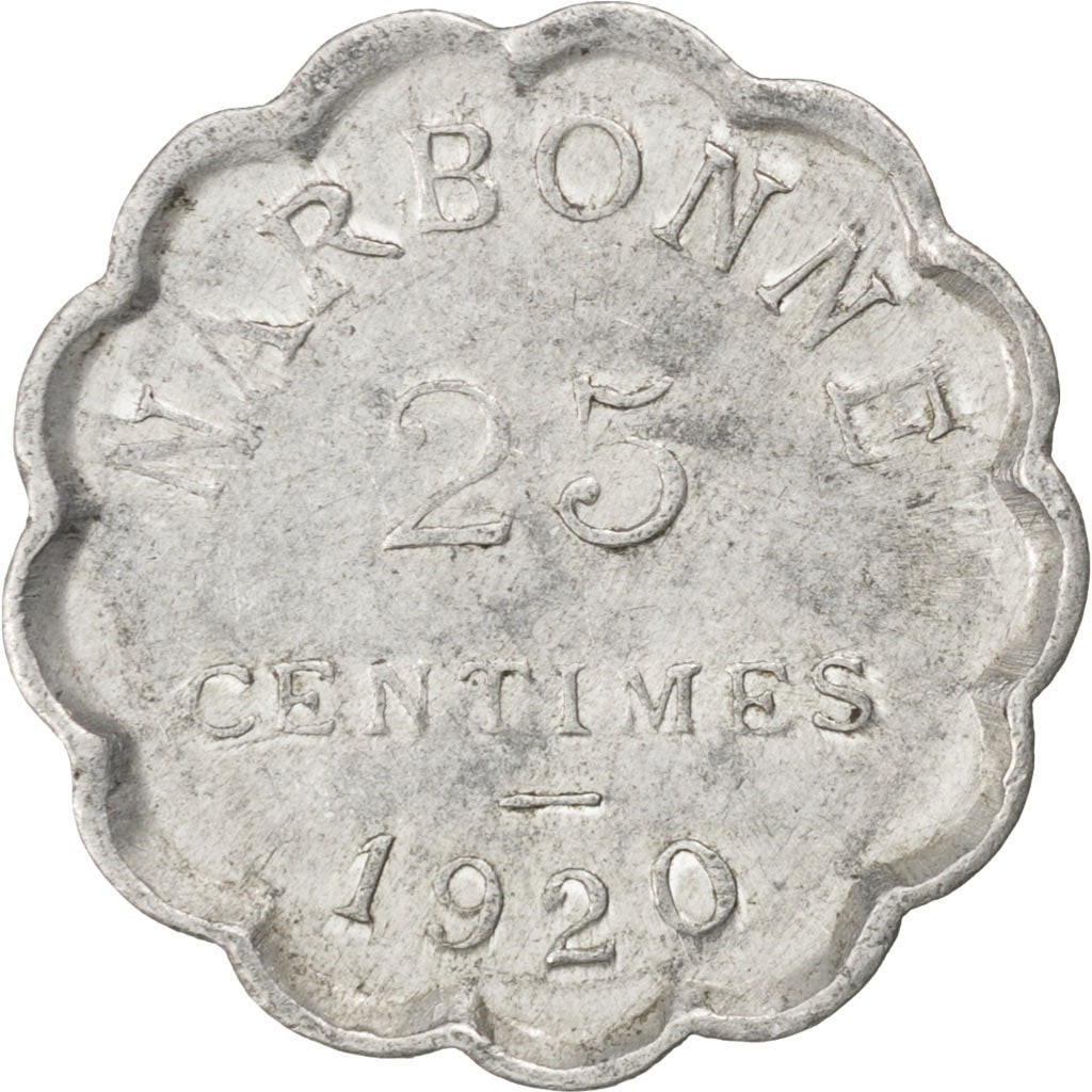 France, 25 Centimes, 1920, EF(40-45), Aluminium, Elie #10.2, 1.14