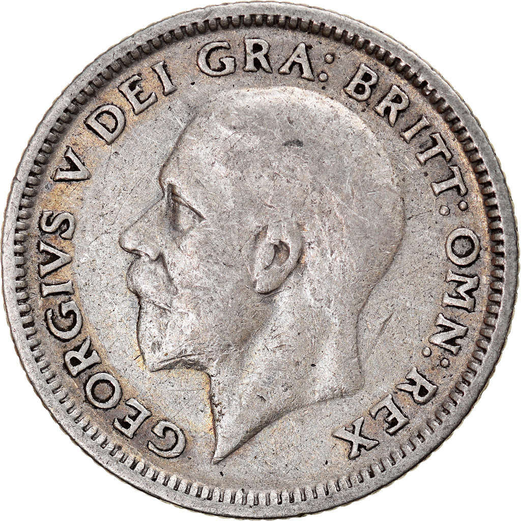 Coin, Great Britain, George V, 6 Pence, 1926, EF(40-45), Silver, KM:815a.2