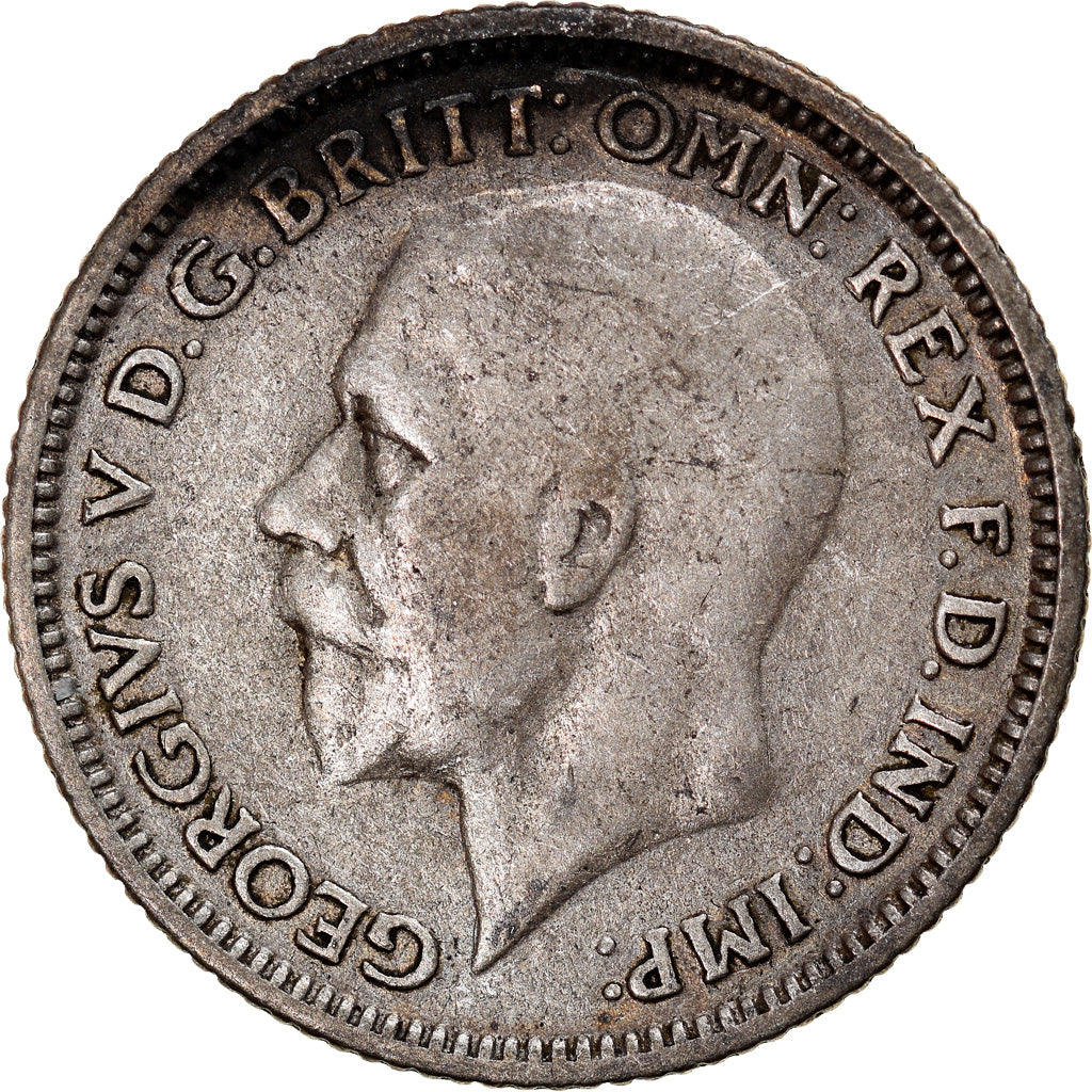 Coin, Great Britain, George V, 6 Pence, 1928, EF(40-45), Silver, KM:832