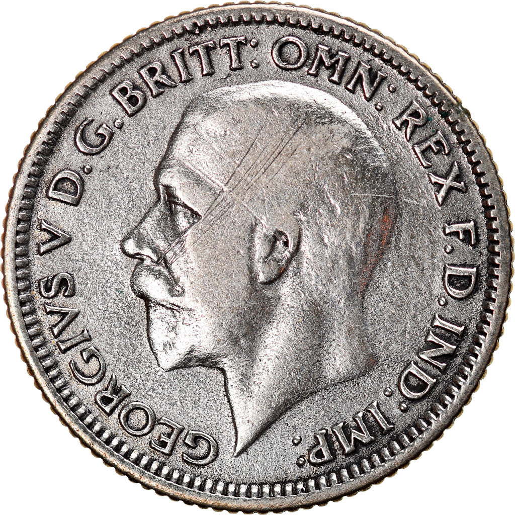 Coin, Great Britain, George V, 6 Pence, 1929, EF(40-45), Silver, KM:832