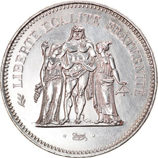 Coin, France, Hercule, 50 Francs, 1977, Paris, MS(60-62), Silver, KM:941.1