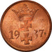 Monnaie, DANZIG, Pfennig, 1937, Warsaw, SUP, Bronze, KM:140