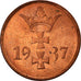 Monnaie, DANZIG, Pfennig, 1937, Warsaw, SUP, Bronze, KM:140