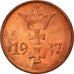 Coin, DANZIG, Pfennig, 1937, Warsaw, AU(55-58), Bronze, KM:140