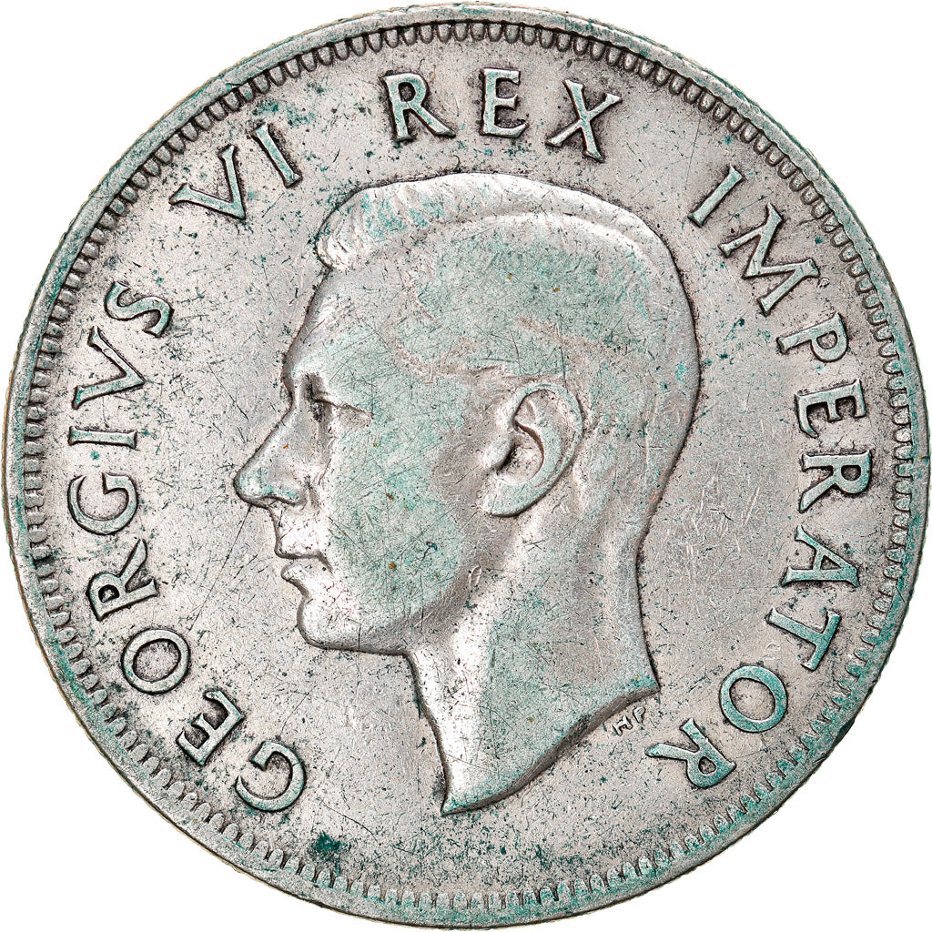 Munten, Zuid Afrika, George VI, 2-1/2 Shillings, 1940, Pretoria, FR+, Zilver