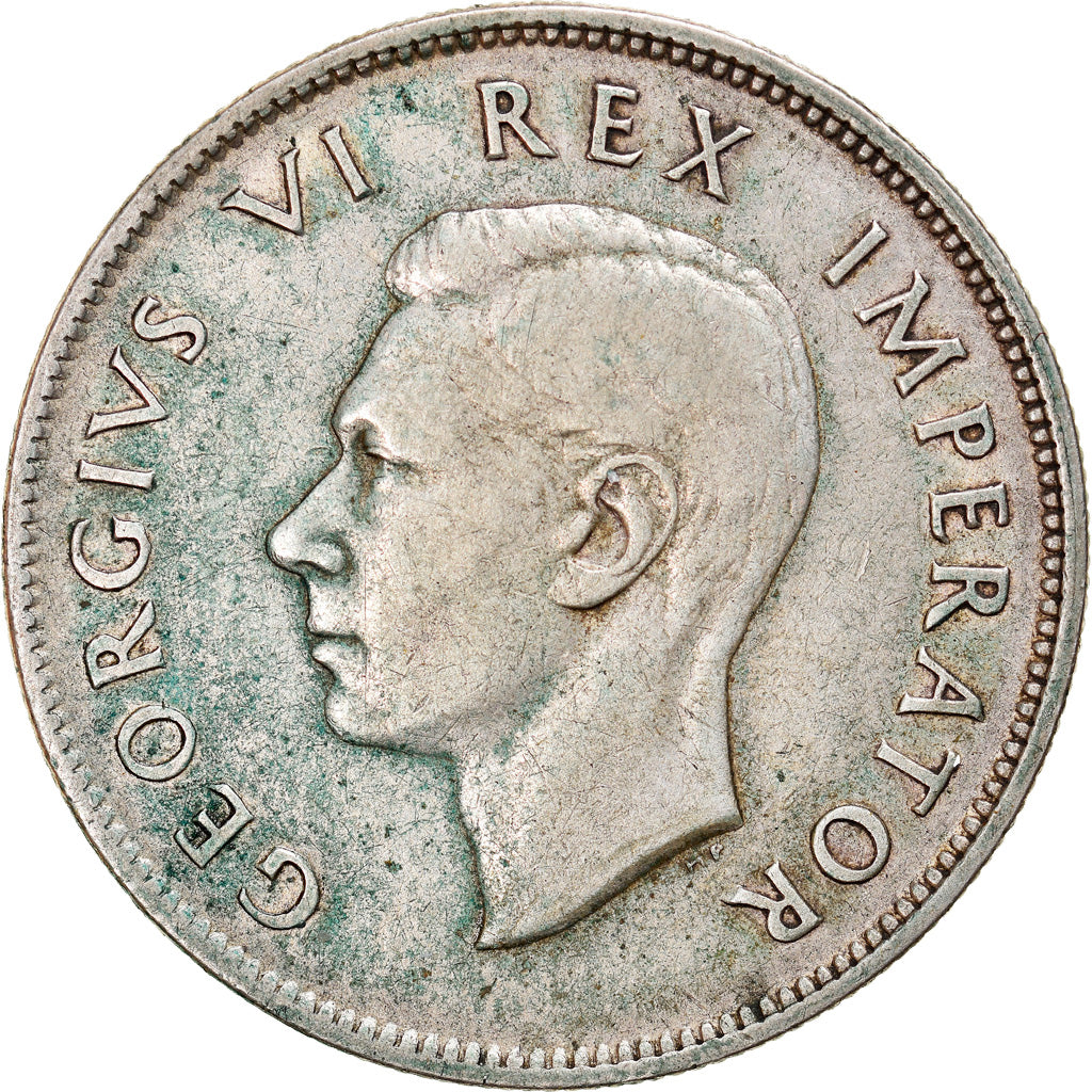 Coin, South Africa, George VI, 2-1/2 Shillings, 1941, VF(30-35), Silver, KM:30